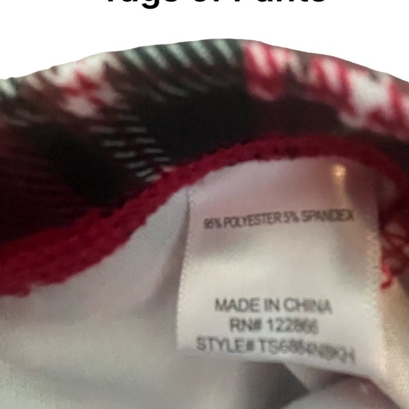 Pink & Violet Red Bear Sweater with Red and Blk Plaid Bellbottom Pants. Size: 2T - Picture 11 of 13